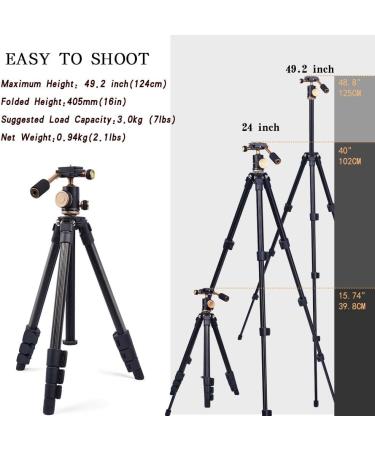 YoTilon Portable Lightweight Travel Camera Tripod for DSLR - 360 Degree Ball Tripod - Best Choice for Canon, Nikon, Sony - Ideal for Travel and Work - Buy Online on GoSupps.com
