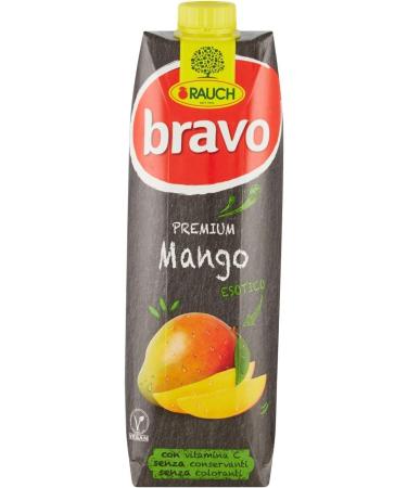 Rauch Bravo Premium Exotic Mango with vitamin C no colorants no preservatives 12 x 1 l + Italian Gourmet Polpa 400 g - Buy Online on GoSupps.com