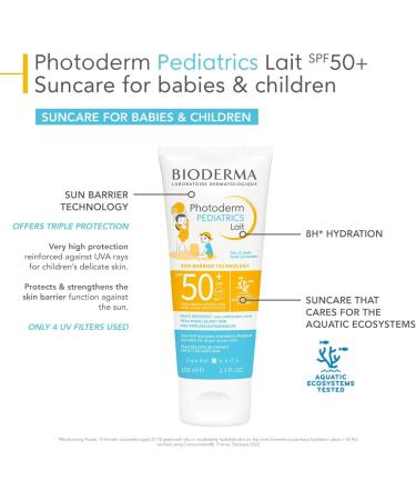 Bioderma Photoderm Children's Milk SPF50+ Pediatrics from 12 Months for Atopic Skin 100 ml - Buy Online on GoSupps.com