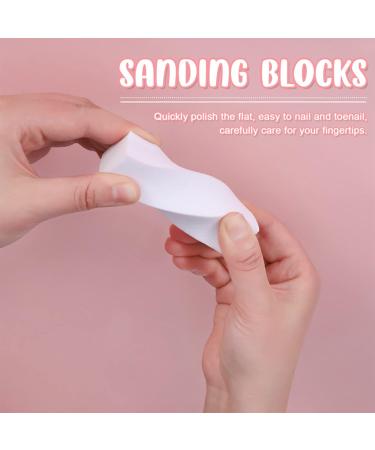 upain 10pcs Nail Sanding Blocks 4 Way Professional Nail Buffer Blocks 120 Grit Nail File Sanding Blocks Acrylic Nail Art Manicure Care Tools - Buy Online on GoSupps.com