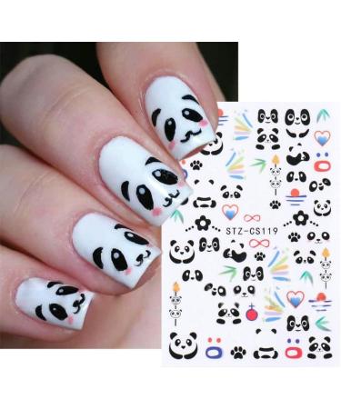 Sliders Decals Glitter Cute Shiny Charms Nail Stickers Panda 3D(STZ-CS120) - Buy Online on GoSupps.com
