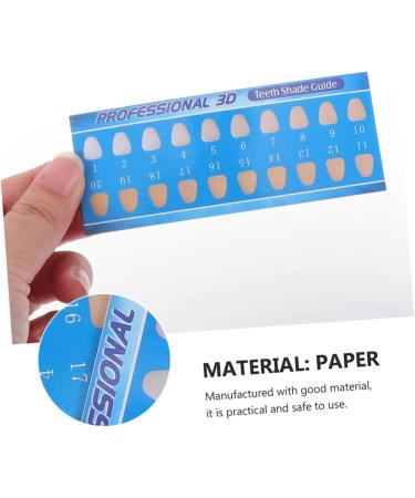 Plafope 30-Piece Tooth Color Card Set - Premium Dental Care Supplies for Whitening & Color Matching - Buy Online on GoSupps.com