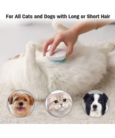 YUNTAN Cats Grooming Comb for Long and Short Hair Cat Dogs Pets Massage Brush Soft Silicone Washable Self Cleaning Brush for Shedding - Buy Online on GoSupps.com