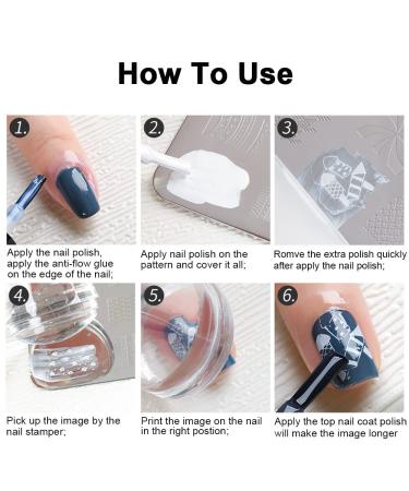 8ML Solid Color Nail Art Stamping Polish Set - 8 Colors Including White, Black, Golden, Silver - For Image Print Manicure - Nail Plate Printing - Buy Online on GoSupps.com