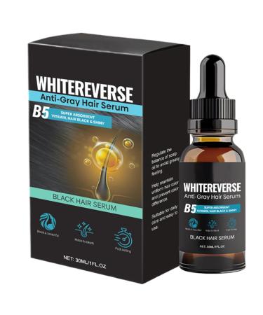 G n rique Reverse Gray Hair Oil Nourishing Lightweight Moisturizing Drops Non Greasy Anti Grey Formula Restore Natural Color Thicker Hair Ideal for Women Men and Daily Use 30ml