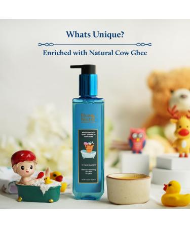 Blue Nectar Baby Shampoo for Kids | Natural Ghee & No Tear Formula | Mild Shampoo for Newborns (0+) | 14 Herbal Ingredients | Gentle Care for Sensitive Skin - Buy Online on GoSupps.com