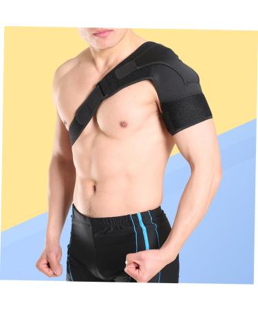 FRCOLOR 2pcs Shoulder Brace - Breathable Support Strap & Shoulder Pad | Black - Ideal for Pain Relief & Recovery - Buy Online on GoSupps.com