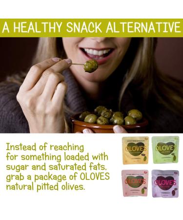 Oloves Basil and Garlic 1.1oz (Pack of 10) - Delicious & Convenient Snack Packs - Buy Online on GoSupps.com