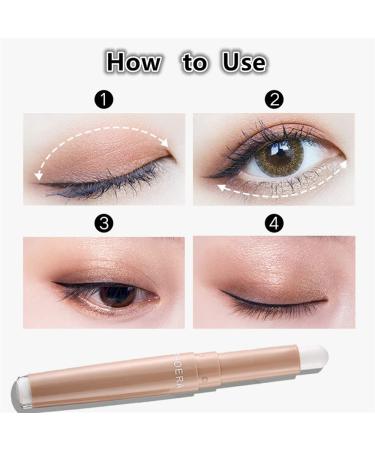 Go Ho Matte White Eyeshadow Stick - Waterproof Creamy Eyeshadow Crayon & Highlighter | 101# Opals White - Easy Application Makeup - Buy Online on GoSupps.com