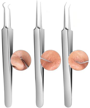 Acne Needle 8pcs Blackhead Needles Stainless Steel Comedone Black Spot Pimple Blemish Remover Women Treatment Pore Cleanser Hook Pin (Color : 8pcs Set Grey) Gold grey silver - Buy Online on GoSupps.com