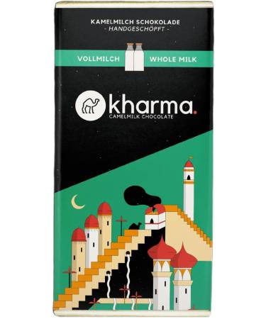 2 Bars of Kharma whole camel milk chocolate made in Austria by a master craftsman - Buy Online on GoSupps.com