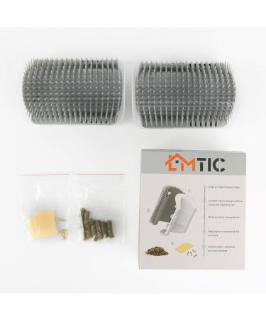 Cat Self Groomer Wall Corner Massage Comb with Catnip - 2PCS - Buy Online on GoSupps.com