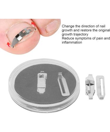 2PCS Ingrown Toenail Corrector Stainless Steel Paronychia Correction Tool with 2 Replacement Corrector for Effective Pain Relief for Toenail Correction - Buy Online on GoSupps.com