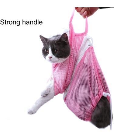DONGKER Cat Bath Bag Cat Grooming Bag Adjustable Anti-bite Anti-scratch Restraint Bag for Cat Pet Bathing Nail Trimming Medicine Taking green - Buy Online on GoSupps.com