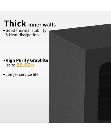 MakGrand 2Kg Graphite Ingot Mold for Melting Aluminum Copper Silver Gold 7 Capacity Options | Smelting Tool for Refining and Recycling Metal - Buy Online on GoSupps.com