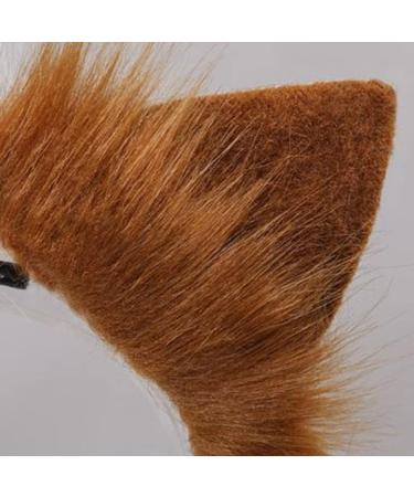 amangul Handmade ry Animal Ears Headbands Hair Hoop for Halloween Fancy Dress Cosplay Headpiece Party Supplies(Black) - Buy Online on GoSupps.com