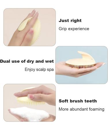 Yulokdwi Hair Washing Brush - Portable Scalp Massager & Shampoo Scrubber for Men & Women - Soft Teeth for Dry or Wet Hair - Buy Online on GoSupps.com