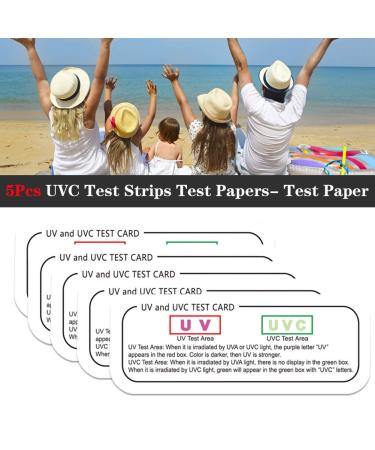 WMLBK UVC UV Test Card - 5 Pack Portable Disinfectant Test Strips for Nail Lamps & Toothbrushes | Everyday Use - Buy Online on GoSupps.com