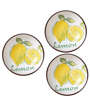 Milisten 3pcs Mini Dip Plates Small Compartment Plates Ice Cream Bowl Mustard Bowl Cereal Bowl Lotus Crystal Candle Holder Mini Serving Dish Kitchen Bowls Soup Ceramics Vintage Small Plate