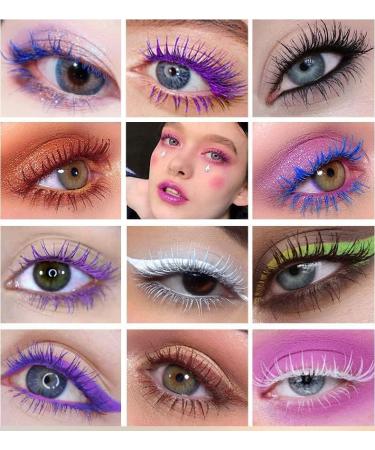 Mascara 5D R sistant l'Eau - Volume Intense & Recourb 10ml V gane - Pour Mariage Soir es Carnaval et Maquillage de Sc ne Bleu - Buy Online on GoSupps.com