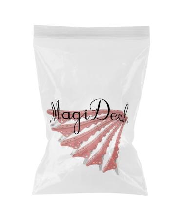 MagiDeal Red Hair Sectioning Clips Set - 6 Professional Hairdresser Hair Clips for Easy Styling & Sectioning - Buy Online on GoSupps.com