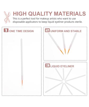 FOMIYES 100Pcs Disposable Eyeliner Brush Set - Fine Point Makeup Tools for Women | Mini Nylon Eyelash Brushes for Precise Eye Makeup - Buy Online on GoSupps.com