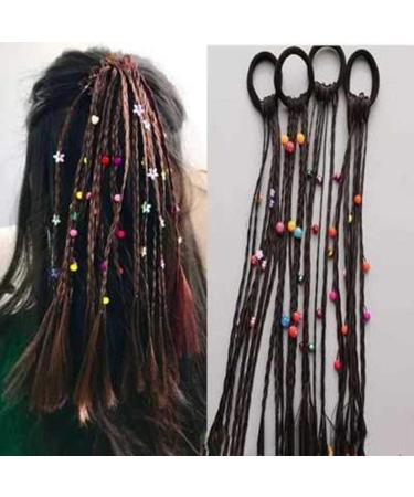 VIDELLY 8-Piece Colorful Hair Extensions Accessories Set for Girls - Wigs, Ponytails, Headbands & More - Buy Online on GoSupps.com