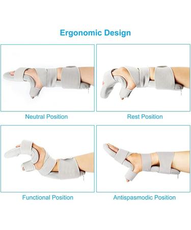Resting Hand Splint Stroke Immobilizer Night Muscle Atrophy in The Hands Wrists and Fingers A Left A left - Buy Online on GoSupps.com