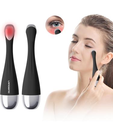 Eye Massager - 42 Ionic Heat & Vibration Tool for Dark Circles Puffiness & Essence Absorption - Black - Buy Online on GoSupps.com
