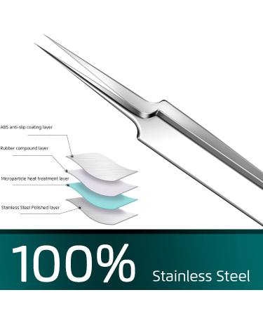 5-Piece Blackhead & Pimple Removal Tool Kit | Curved Blackhead Tweezers Set for Nose & Face Skin | Blemish & Whitehead Spot Treatment - Buy Online on GoSupps.com