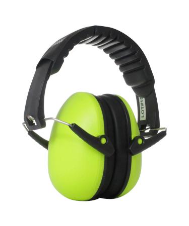 Viwanda Bon Ear Defenders Black Children's Hearing Protection with Adjustable Headband for Noise up to SNR 26 dB Lightweight Hearing Protection for Teenagers and Adults Lime Green