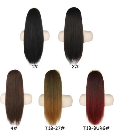 Ponytail Extensions 24 Inch Drawstring Ponytail Extension for Black Women Yaki Straight Ponytail Extension Synthetic Long Clip In Ponytail Hair Pieces for Women (Color : 4 Size : 24inches) 24inches 4 - Buy Online on GoSupps.com