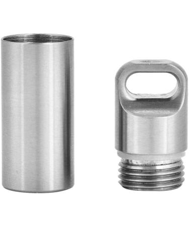 Buy Dilwe Waterproof Stainless Steel Medicine Bottle - Durable Camping Pills Holder for Outdoor Adventures - Buy Online on GoSupps.com