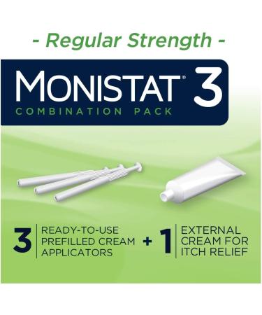 Monistat 3-Day Yeast Infection Treatment - Fast Relief with Pre-Filled Cream Applicators - Buy Online on GoSupps.com