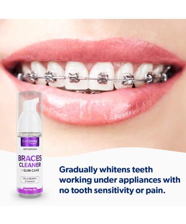 OrthoFoam Braces Cleaner - 1.69 Fl Oz - Whiten Teeth & Fight Plaque | For Metal, Ceramic & Clear Brackets - Buy Online on GoSupps.com