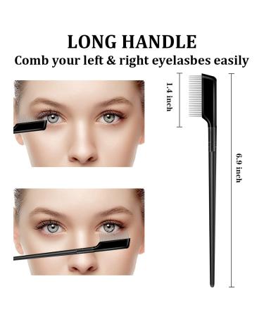 2Pcs Metal Teeth Eyelash Comb Separator - Curler & Mascara Applicator - Buy Online on GoSupps.com