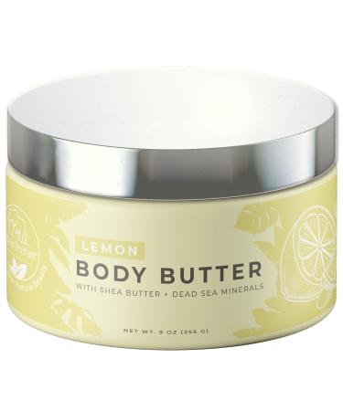 Natural Elephant Body Butter - Shea Butter Dead Sea Minerals & Vitamin E - Hydrating Cream Cruelty-Free Paraben-Free - 9 oz Lemon - Buy Online on GoSupps.com