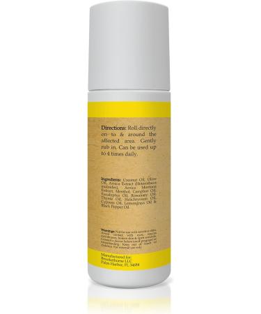 Relief Plus Arnica Muscle Oil All-Natural Roll-On for Sore Muscles & Aching Joints with Cypress Eucalyptus & Helichrysum Brookethorne Naturals - Buy Online on GoSupps.com