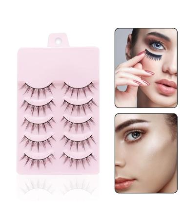 5 Pairs Black DIY False Eyelashes - Natural Stylish Makeup Extensions for Women | Best Eye Lashes & Adhesives - Buy Online on GoSupps.com