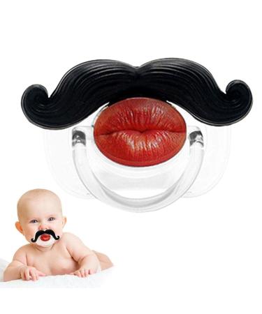 Vincente K ttlable Mustache Pacifier | Funny Orthodontic & Safe Silicone Pacifier for Babies & Toddlers - Unisex International Shipping - Buy Online on GoSupps.com