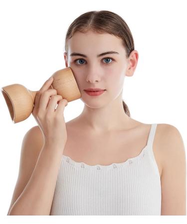 Wooden Handheld Massage Cup - Body Sculpting Tool for Muscle Pain Relief | International Shipping - Buy Online on GoSupps.com