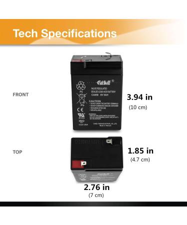 Casil 6V 5Ah Replacement Battery for Ritar RT645 - High Performance International Shipping - Buy Online on GoSupps.com