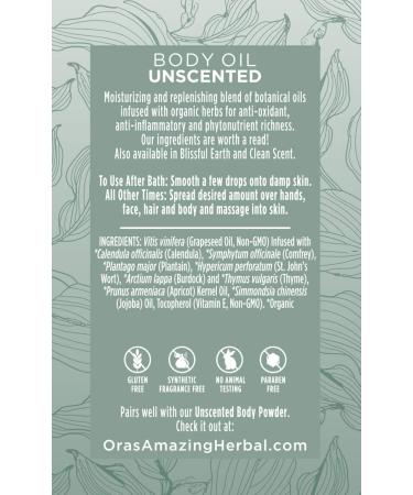 Buy Ora's Amazing Herbal Unscented Moisturizer Travel Set - Eczema & Sensitive Skin Salve Body Butter & Body Oil - Travel Size - Buy Online on GoSupps.com