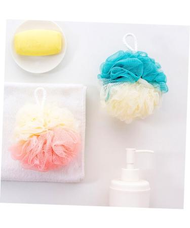 Angoily 8pcs Color Matching Bath Ball & Sponge Set | Body Scrubber Exfoliating Mitts & Shower Accessories for Men - Ideal Beauty Bath Supplies - Buy Online on GoSupps.com