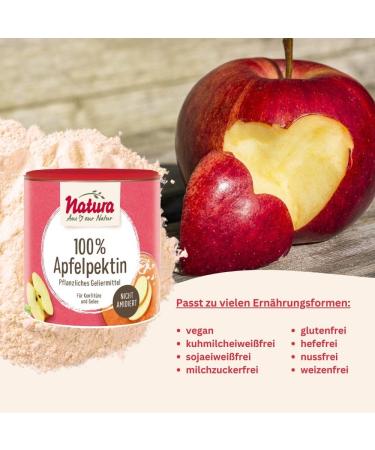 Natura 100% Apple Pectin - 200g | Sugar-Free Vegan & Gluten-Free Gelling Agent for Jam & Jelly Making - Buy Online on GoSupps.com