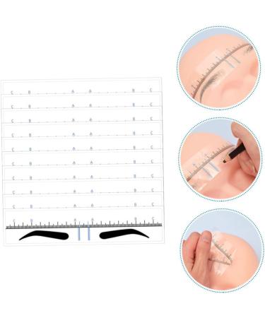 Housoutil 50pcs Eyebrow Positioning Ruler Stickers Eyebrow Template Eyebrow Positioning Tool Disposable Suite - Buy Online on GoSupps.com