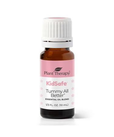 Plant Therapy KidSafe Tummy All Better Essential Oil Blend 10 mL (1/3 oz) 100% Pure Undiluted Therapeutic Grade