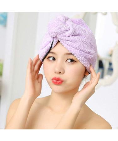 Qchomeee Coral Fleece Hair Dryer Cap | Soft Absorbent Turban for Quick Hair Drying - Ultimate Shower Towel - Buy Online on GoSupps.com
