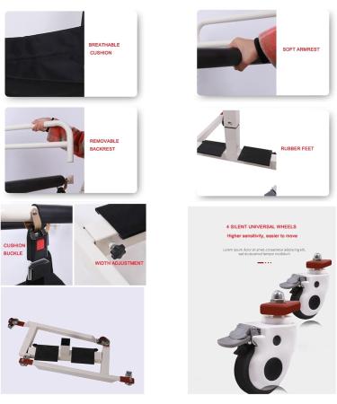 Patient Lift Wheelchair For Home Steel Transport Wheelchair Multifunctional Elderly Disabled Full Body Patient Transfer Lifter With Padded Seat 330 Lbs Weight Capacity(Color:C) - Buy Online on GoSupps.com