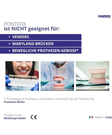 Pontefix Dental Cement - Securely Attach Bridges Dental Capsules & Post Teeth | Fast International Shipping - Buy Online on GoSupps.com